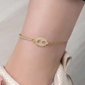 Gümüş Gold Gemici Figürlü Halhal