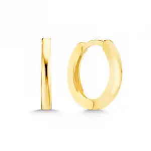 Gümüş Gold Halka Kadın Küpe