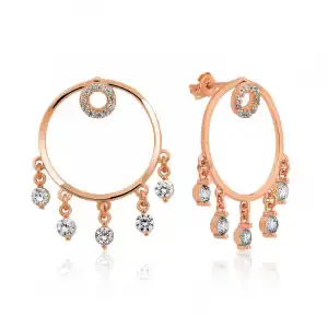 Gümüş Halka Bayan Küpe