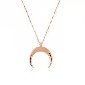 Gümüş Hilal Kolye