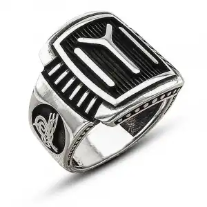 Gümüş Iyı Kayı Boyu Erkek Yüzük