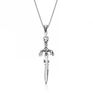 Gümüş Kılıç Erkek Kolye