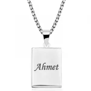 Gümüş Kişiye Özel İçi Açılabilen Cevşen Kolye