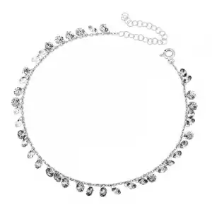 Gümüş Kristal Taşlı Halhal