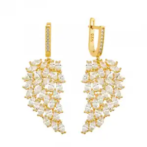 Gümüş Melek Kanadı Küpe