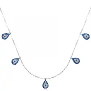 Gümüş Nazarlı Şans Kadın Kolye