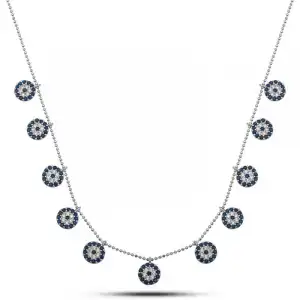 Gümüş Nazarlı Şans Kadın Kolye