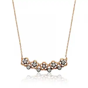 Gümüş Papatya Bayan Kolye