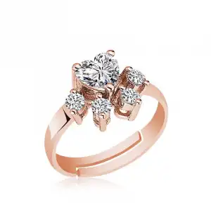 Gümüş Rose Kedi Patisi Yüzük