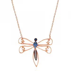 Gümüş Rose Yusufçuk Kadın Kolye