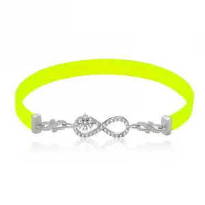 Gümüş Sarı Sonsuzluk Bayan Bileklik