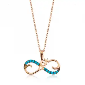 Gümüş Sonsuz Aşk Bayan Kolye