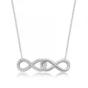 Gümüş Sonsuz Aşk Bayan Kolye