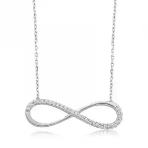 Gümüş Sonsuzluk Bayan Kolye