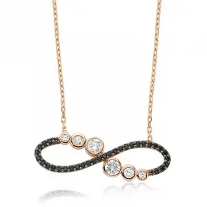 Gümüş Su Yolu Sonsuzluk Bayan Kolye