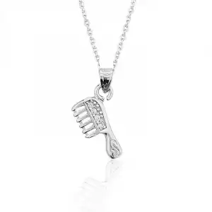 Gümüş Tarak Bayan Kolye