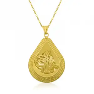 Gümüş Tuğra Bayan Kolye