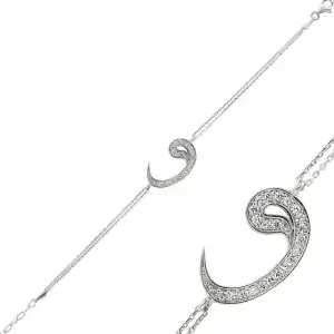 Gümüş Vav Bayan Bileklik