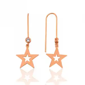 Gümüş Yıldız Küpe