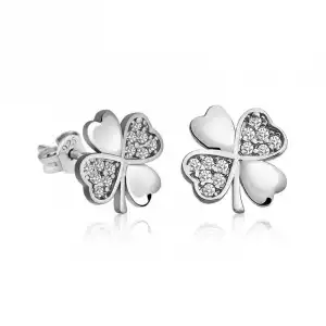 Gümüş Yonca Küpe