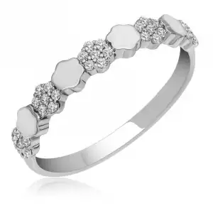 Gümüş Zirkon Taşlı Kadın Yüzük