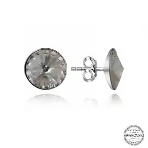 Swarovski Crystal Taşlı Gümüş Çivili Kadın Küpe