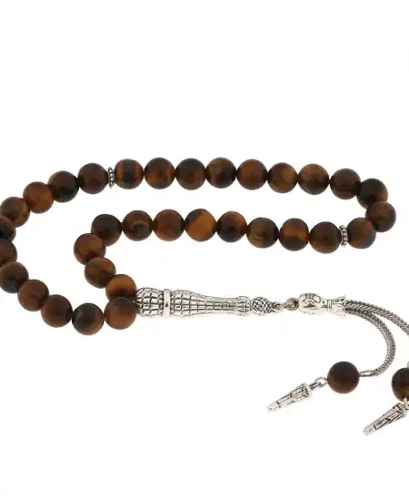 ​doğaltaş Metal Püsküllü Kaplangözü Taşı Tesbih