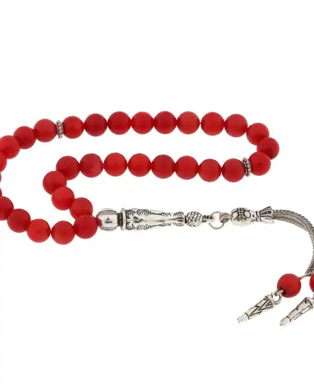 ​doğaltaş Metal Püsküllü Mercantaşı Tesbih