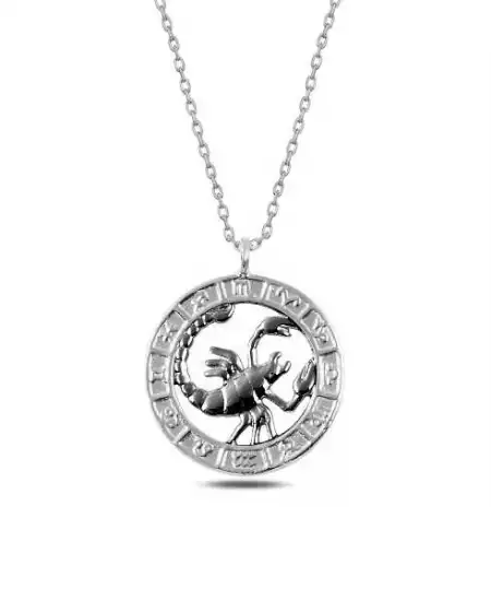 ​​gümüş Akrep Burcu Kolye