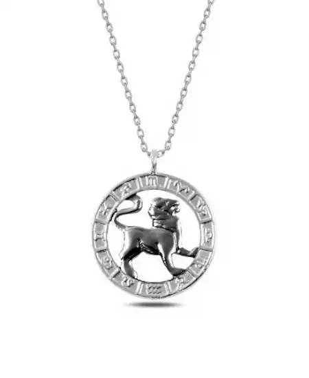 ​​gümüş Aslan Burcu Kolye
