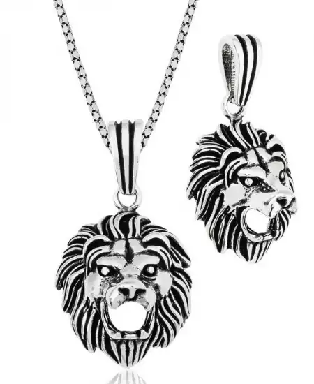 ​gümüş Aslan Kolye