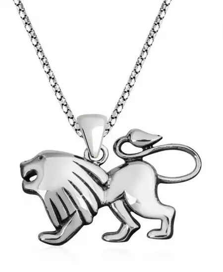 ​gümüş Aslan Kolye