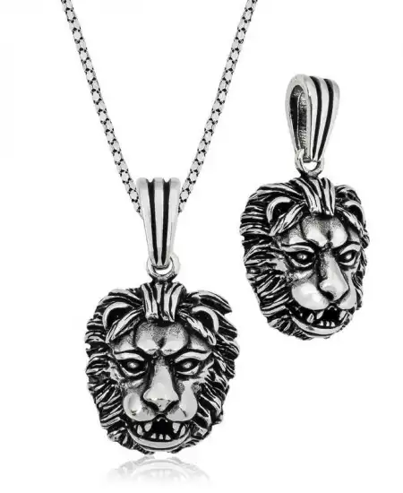 ​gümüş Aslan Kolye