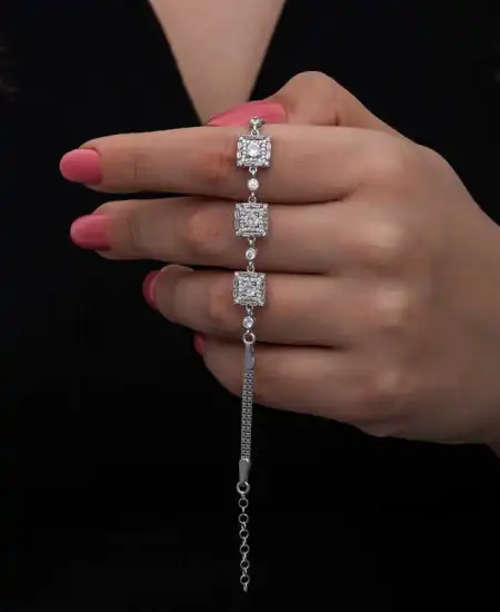 ​gümüş Baget Taşlı Kadın Bileklik