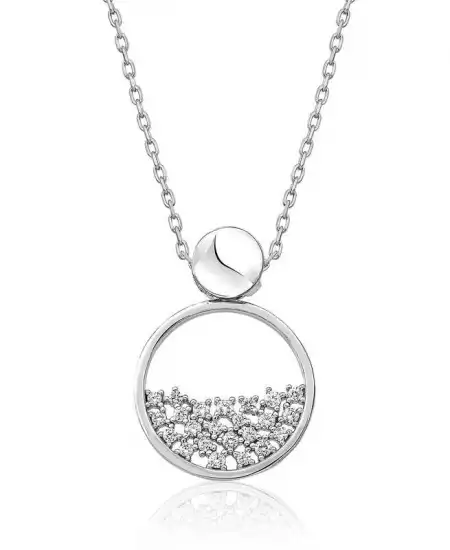 ​gümüş Çiğ Damlası Bayan Kolye