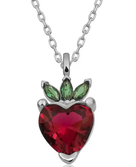 ​gümüş Çilek Figür Meyve Kolye