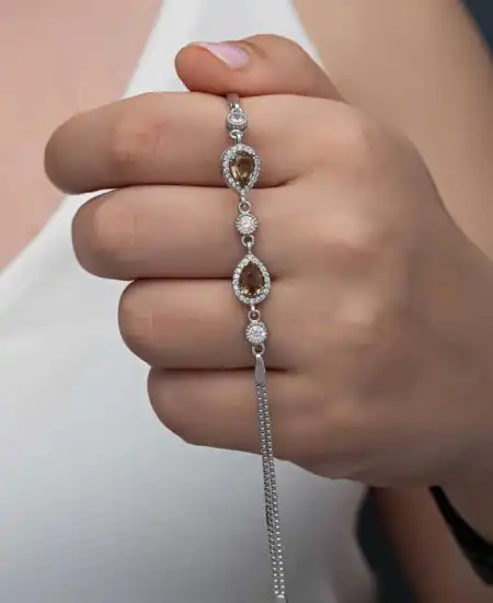 ​gümüş Damla Zultanit Taşlı Kadın Bileklik