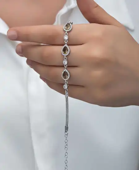 ​gümüş Damla Zultanit Taşlı Kadın Bileklik