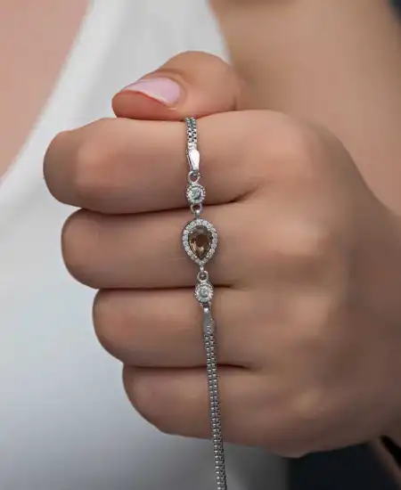 ​gümüş Damla Zultanit Taşlı Kadın Bileklik