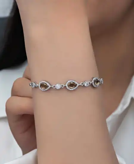 ​gümüş Damla Zultanit Taşlı Kadın Bileklik