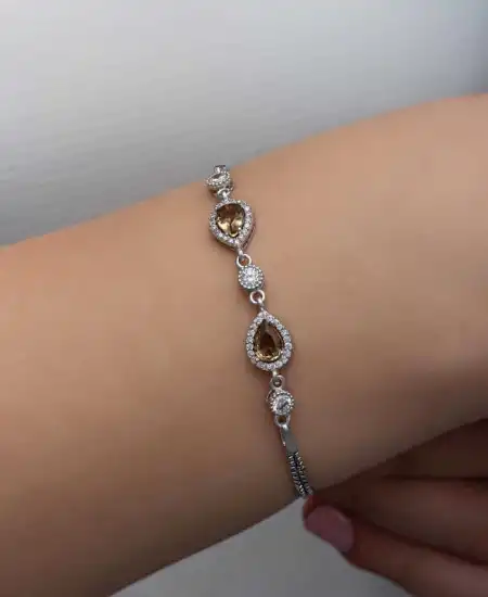 ​gümüş Damla Zultanit Taşlı Kadın Bileklik
