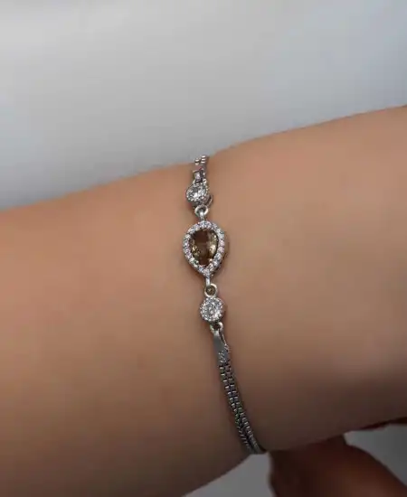 ​gümüş Damla Zultanit Taşlı Kadın Bileklik