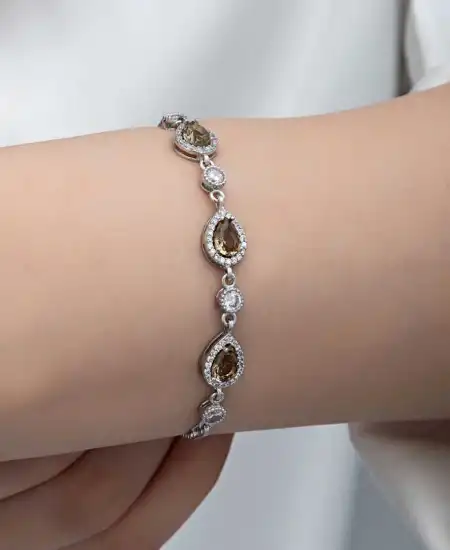 ​gümüş Damla Zultanit Taşlı Kadın Bileklik