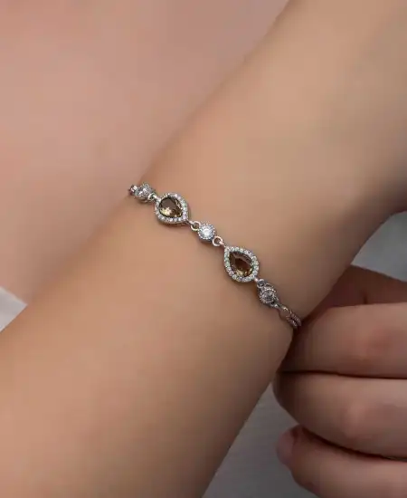 ​gümüş Damla Zultanit Taşlı Kadın Bileklik
