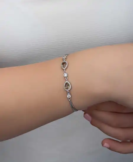 ​gümüş Damla Zultanit Taşlı Kadın Bileklik