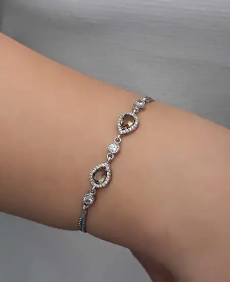 ​gümüş Damla Zultanit Taşlı Kadın Bileklik
