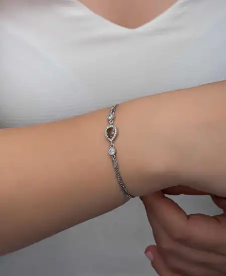 ​gümüş Damla Zultanit Taşlı Kadın Bileklik