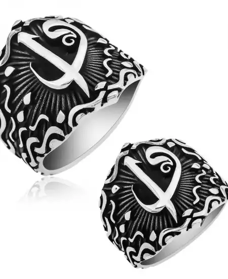 ​gümüş Elif Vav Erkek Yüzük