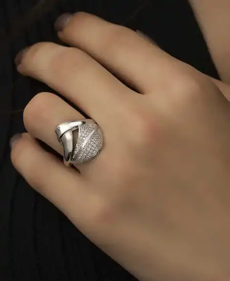​gümüş Fantazi Model Bayan Yüzük