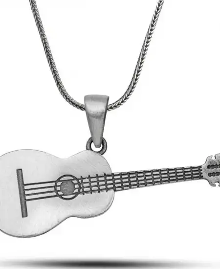 ​gümüş Gitar Kolye